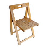 Vintage Trieste Folding Wooden Chair by Aldo Jacober, 1970s
