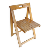 Vintage Trieste Folding Wooden Chair by Aldo Jacober, 1970s