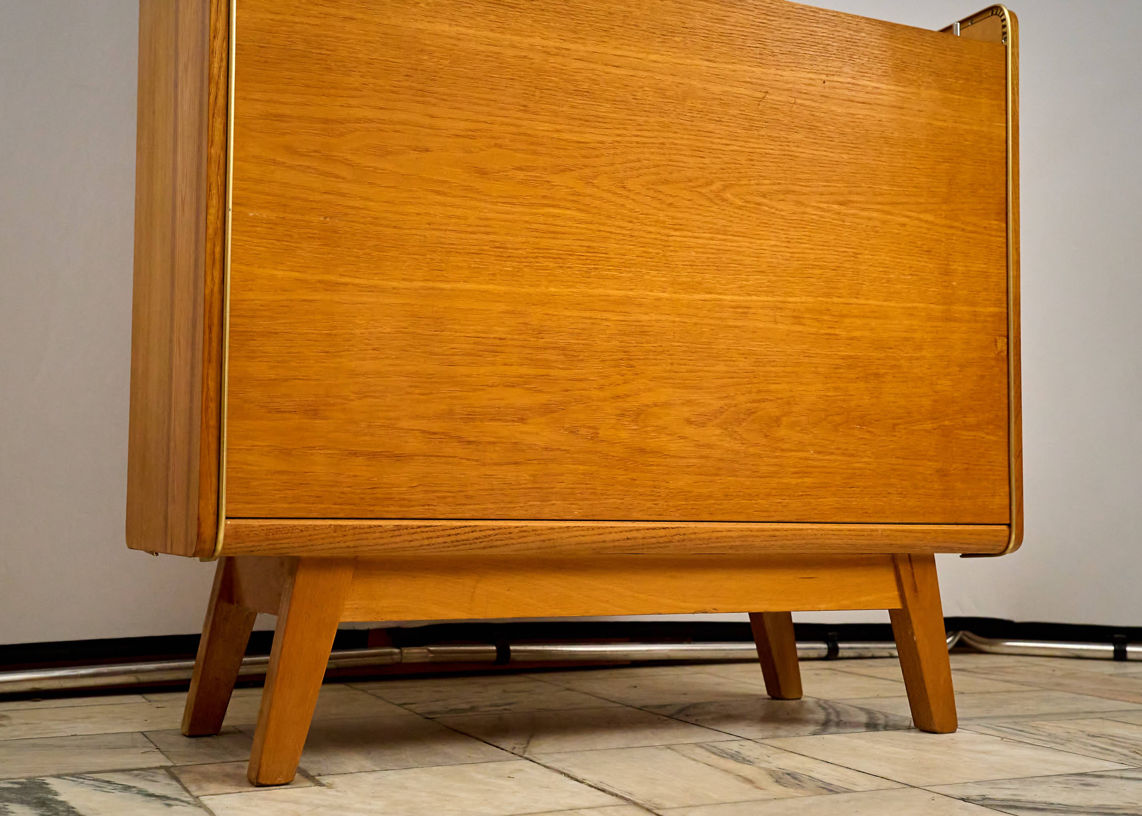 Vintage Bedding Cabinet Jitona Czechoslovakia