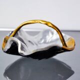 Brutalist pocket emptier by Art3, bronze and aluminum 1970, Spain