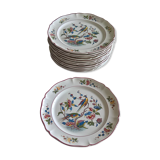 Set of 12 plates Villeroy & Boch Phoenix red