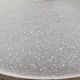 1980s speckled glass pendant light, grey and white