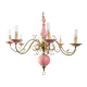 Flemish Ceramic Floral Chandelier