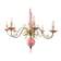 Flemish Ceramic Floral Chandelier