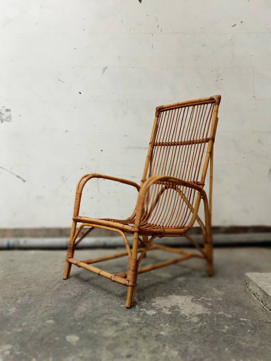 Rattan armchair