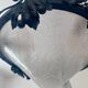 Vintage vine décor chandelier – frosted glass – country house