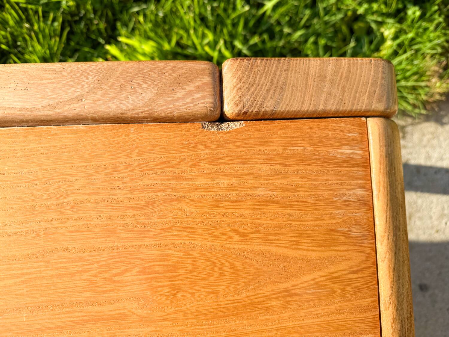 Solid elm coffee table