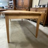 Farmhouse table in matt colorless oak