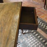 Louis XVI style oak desk