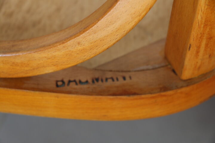 Baumann light beech armchair