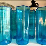 7 verres en verre de Murano par Carlo Scarpa pour Venini, Italie