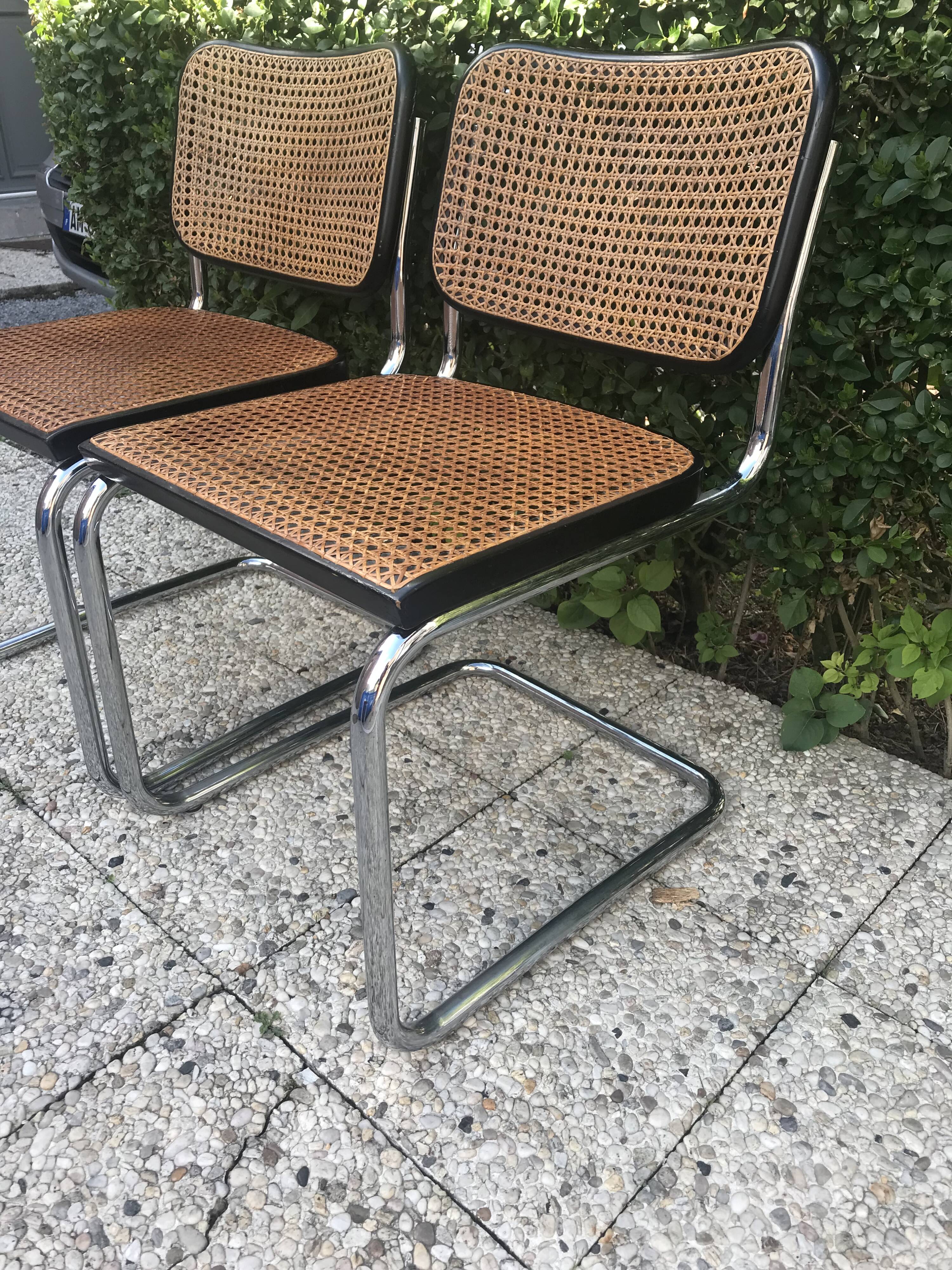 Set 2 chairs Breuer B32 gavina edition