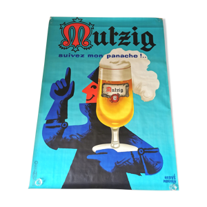 Affiche ancienne Bière de Mutzig
