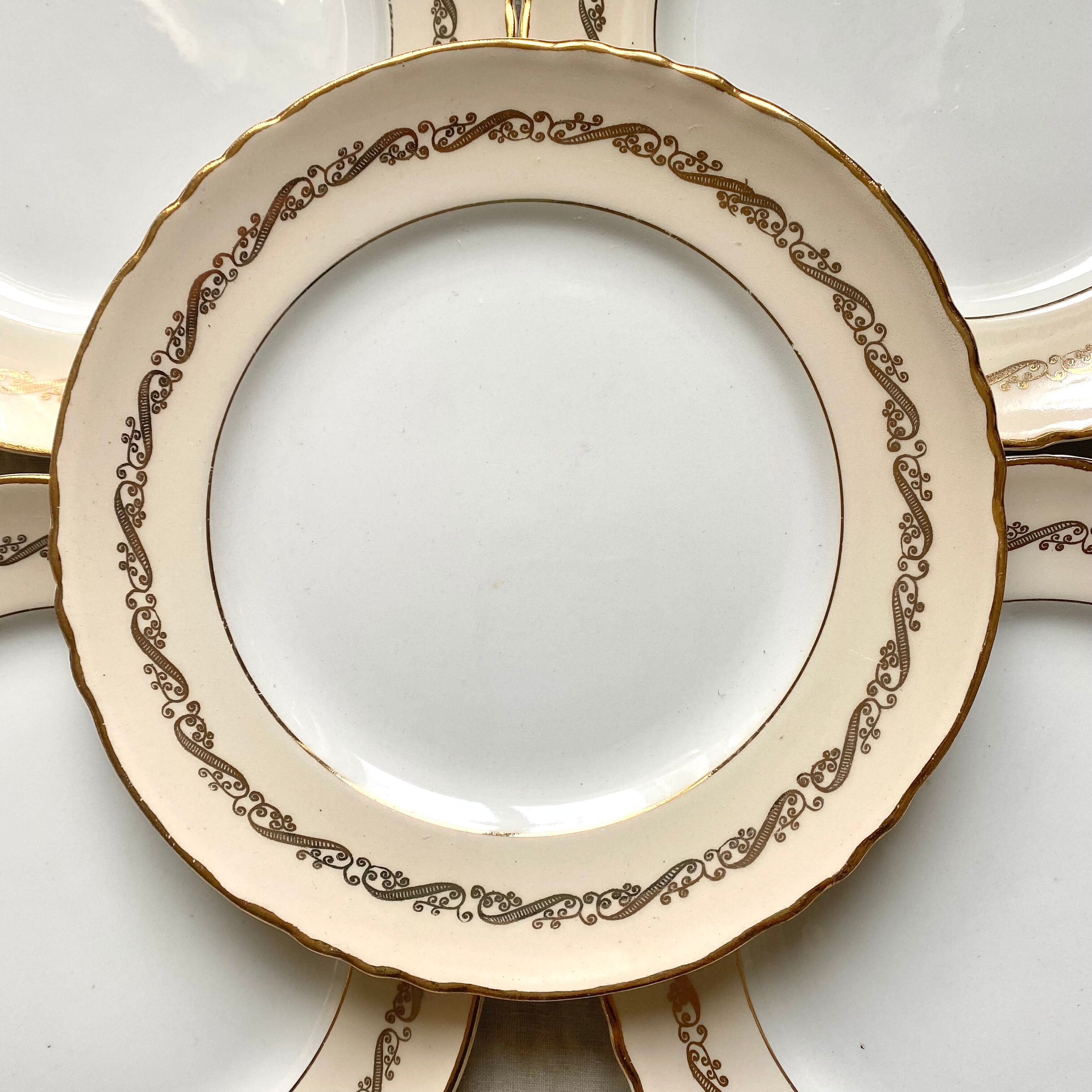 Old dessert plates Moulin des loups