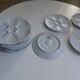 Oyster plates vintage white porcelain Ocean Cnd France
