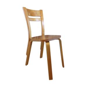 chaise 1970 en bois multiplis