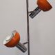 Space age floor lamp with 2 spots by Hustadt Leuchten, Germany, circa 1970.