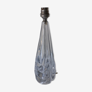 Pied de lampe en cristal