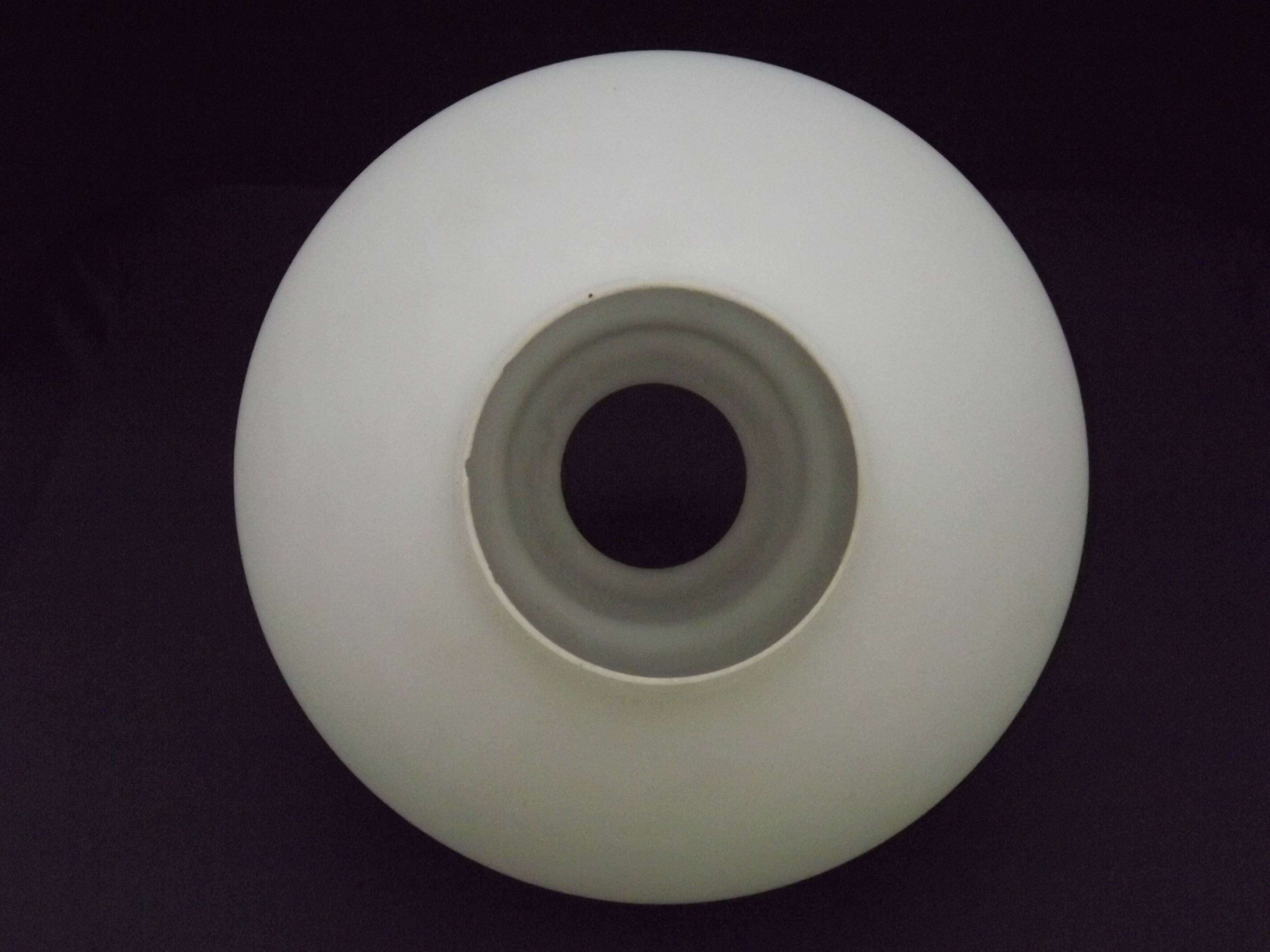 Large French Vintage Retro White Opaque Glass Pendant Ceiling Light Shade