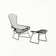 "Bird" armchair and ottoman by Harry Bertoia for Knoll, 1960s