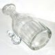 Old-time bistrot crystal carafe cut with flat ribs 1900