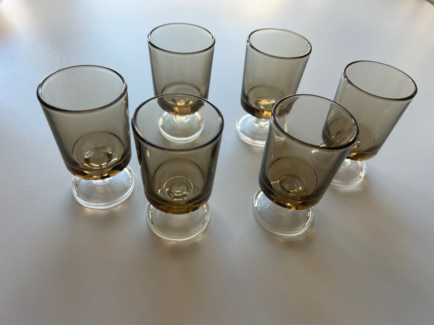 Smoked cavalier liqueur glasses