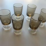 Smoked cavalier liqueur glasses