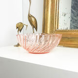 Pink depression glass bowl "Rosaline" Arcoroc de Luminarc