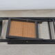 Folding chair seated in cannage
