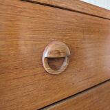 Scandinavian vintage teak chest of drawers 1960s