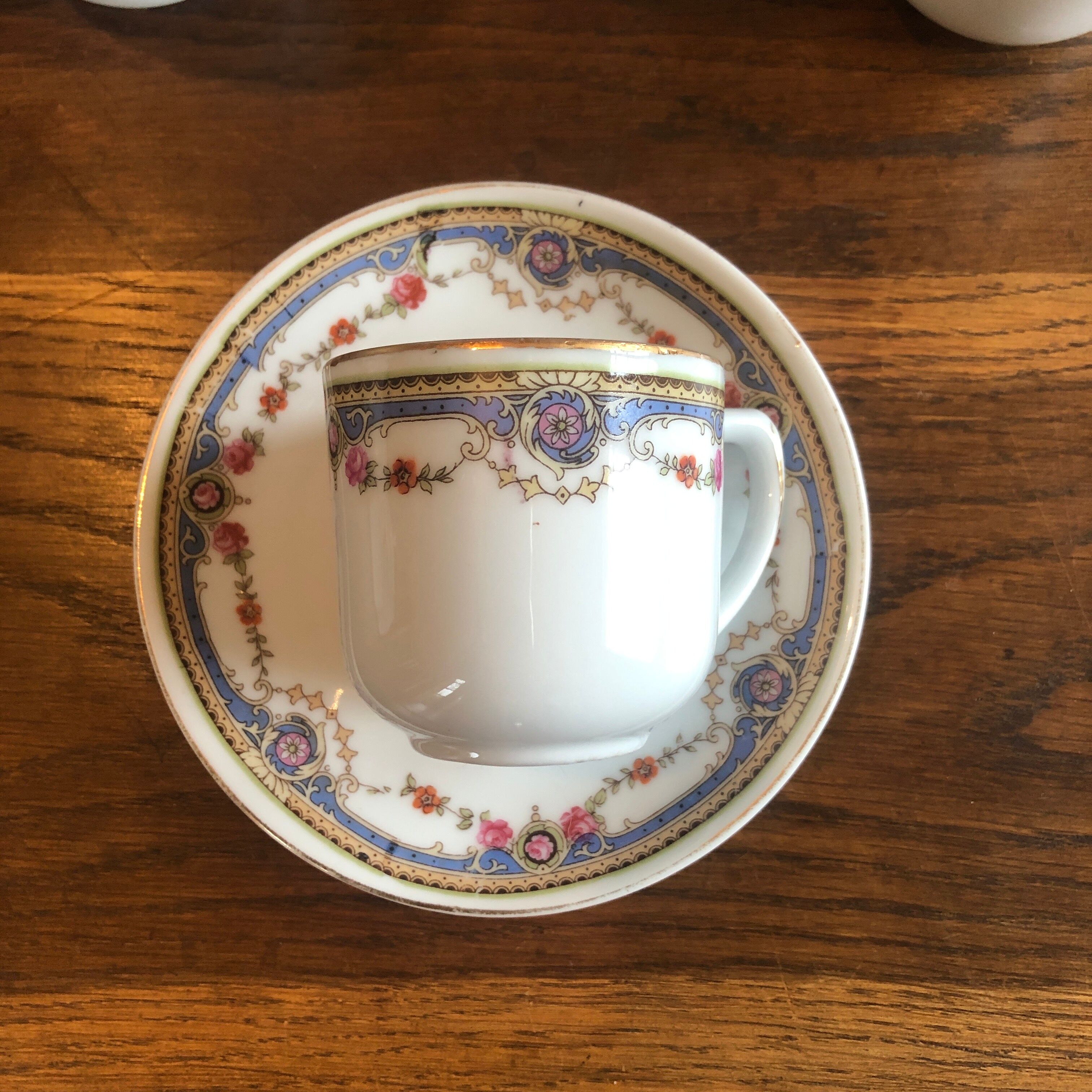Lot De 9 Tasses Et 7 Soucoupes Gondolo - Jaune - Occasion En Bon état