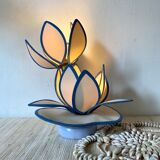 Double lotus flower lamp, 80s