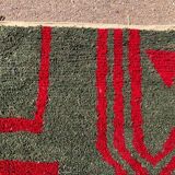 Traditional handmade pure wool rug, red, size 150 x 250