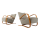 Pair of Bentwood Armchairs by Jindrich Halabala H269, Czech Republic, 1940s