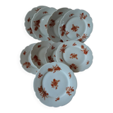 Set of 9 A. HACHE & Compagnies flat plates