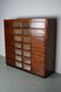 Vintage dutch hardwood haberdashery shop cabinet, 1930s