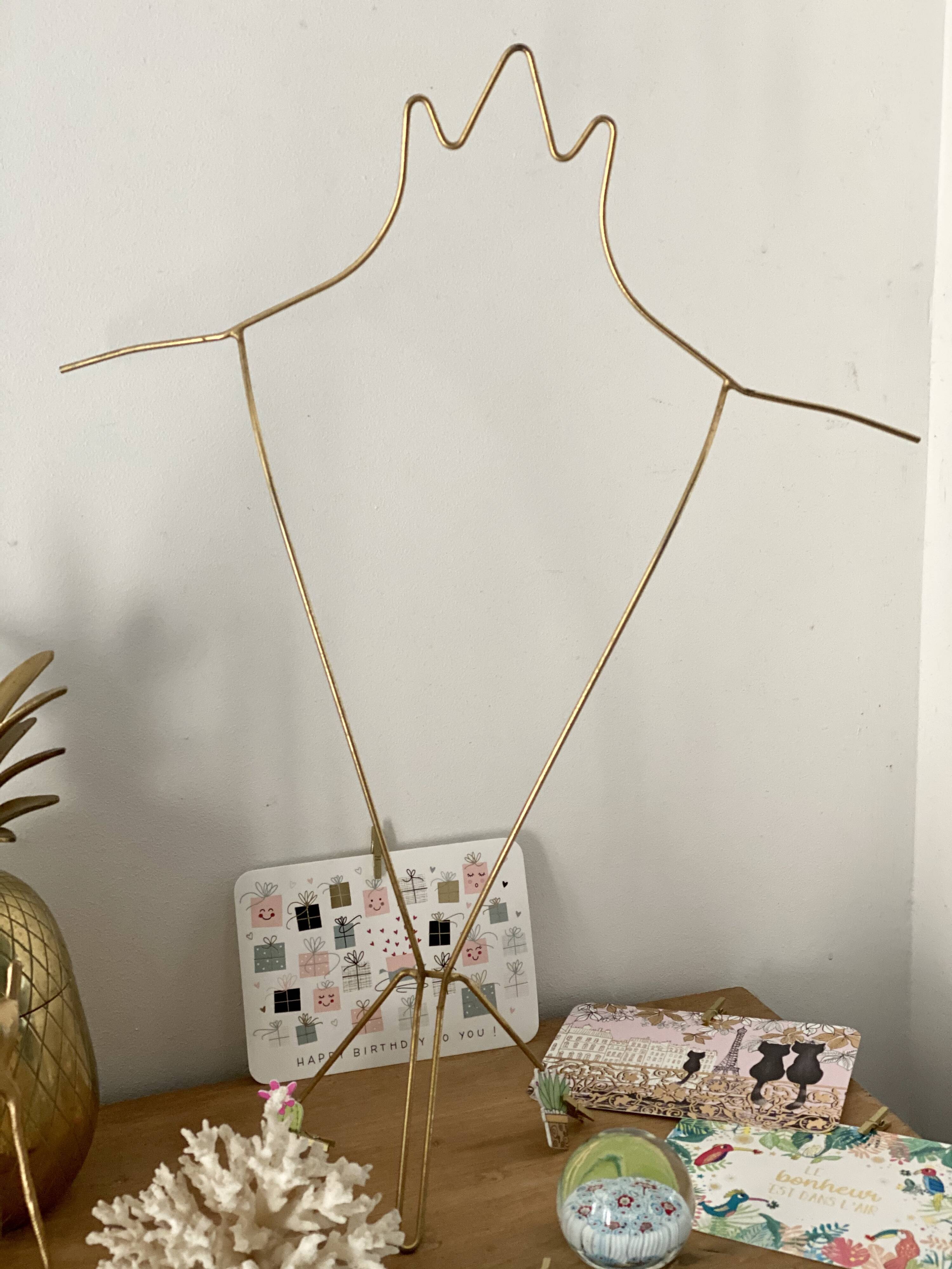 Golden postcard display