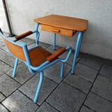 Children's desk and armchair