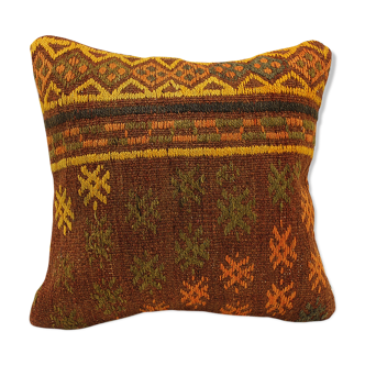 40x40 cm Kilim Cushion,Vintage Cushion Cover