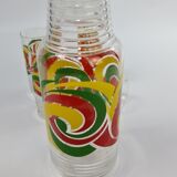 Carafe and vintage glasses from the 70s
