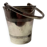 Silver-plated metal ice bucket