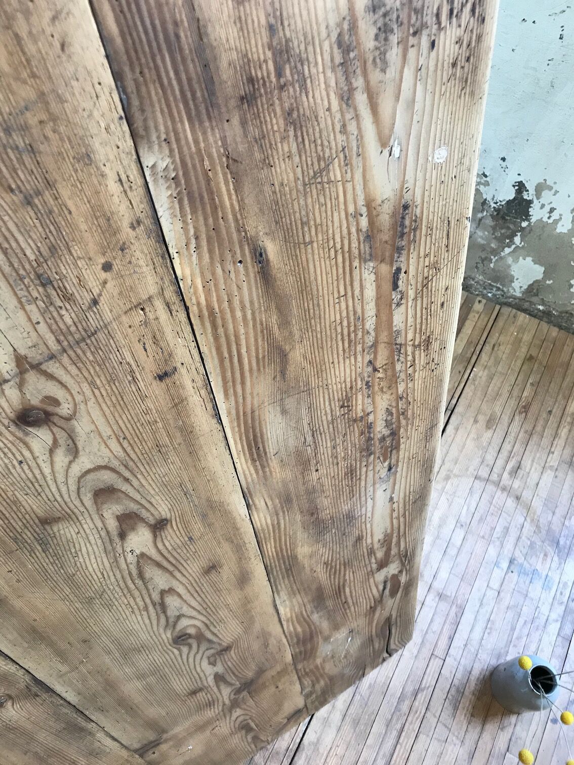 Vintage pine farm table