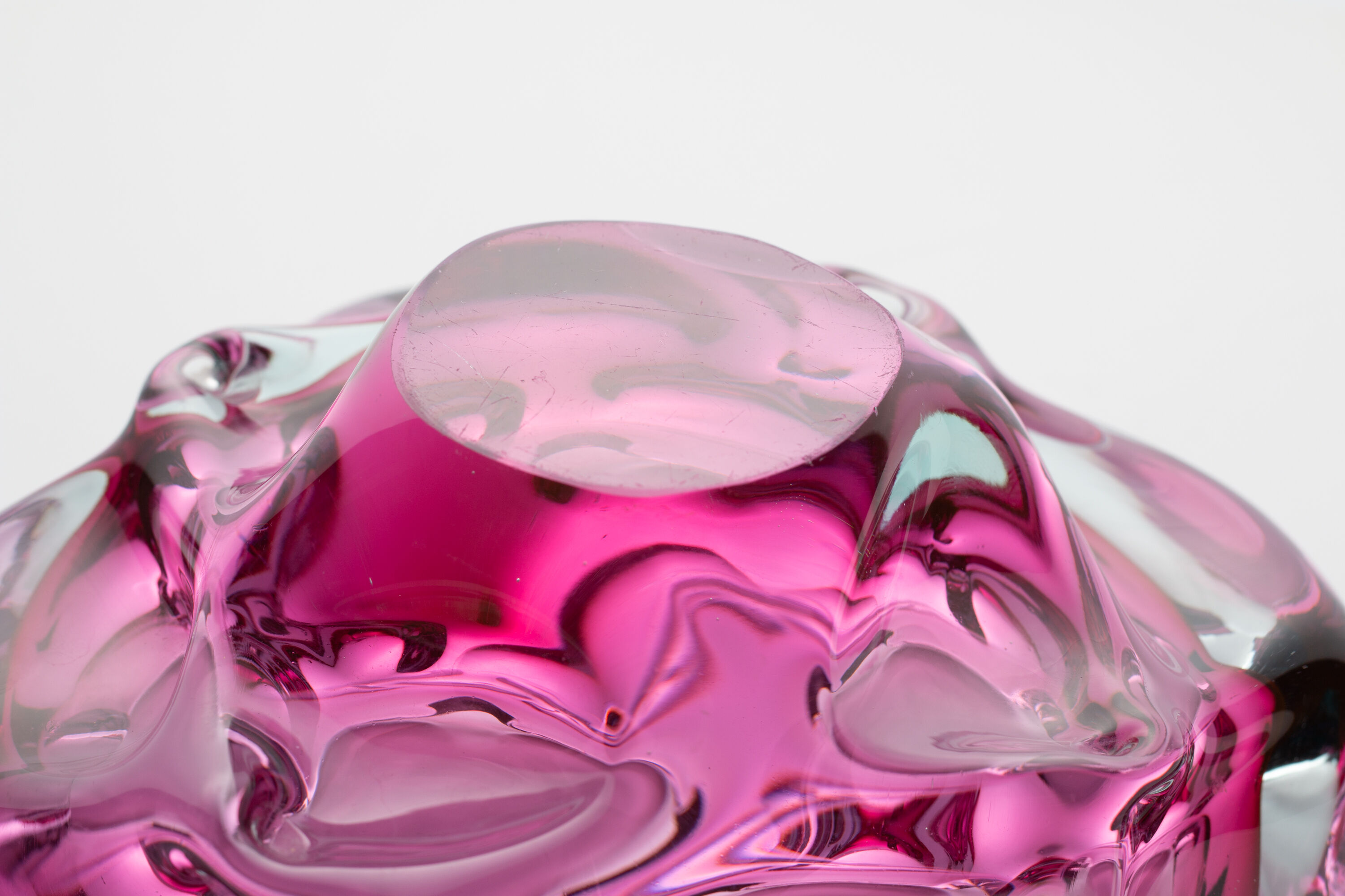 Josef Hospodka for Chribska - Bohemian glass 60s - ash tree - pocket empty