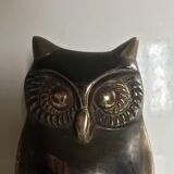 Brass bicolor owl and gun barrel