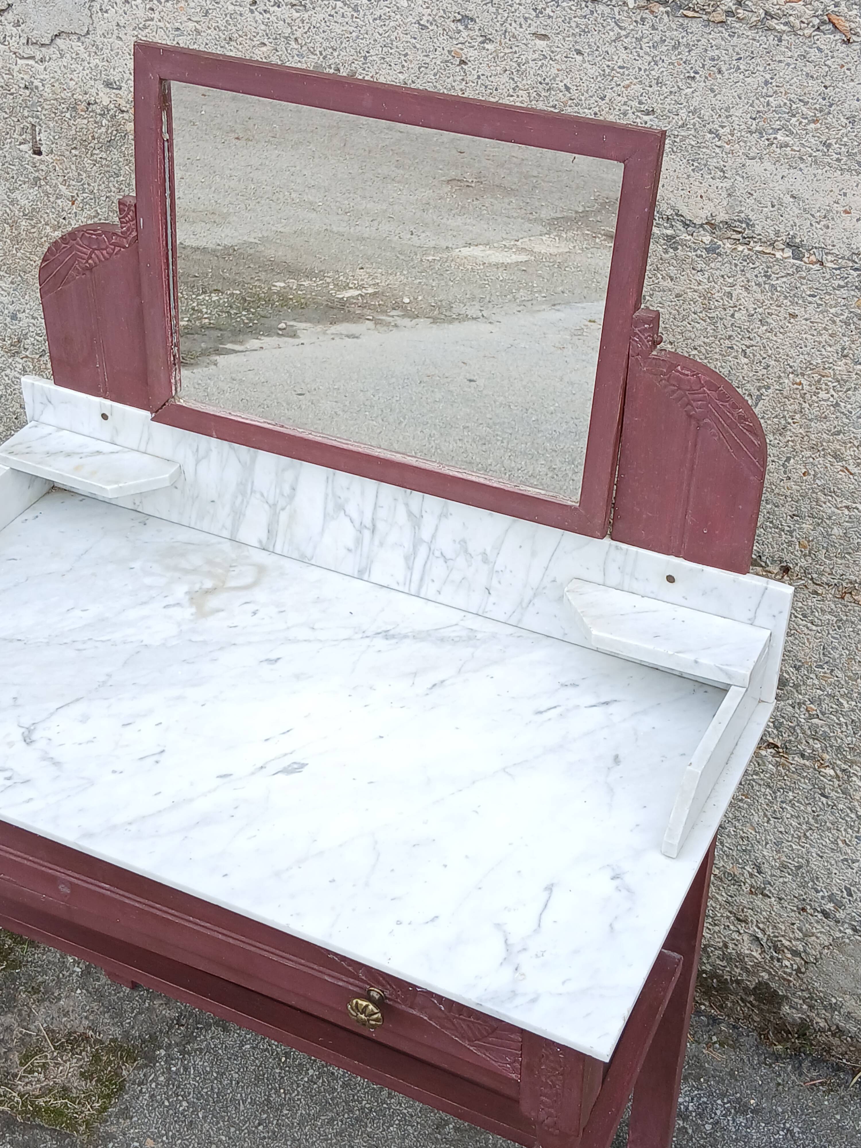 Art Deco marble dressing table