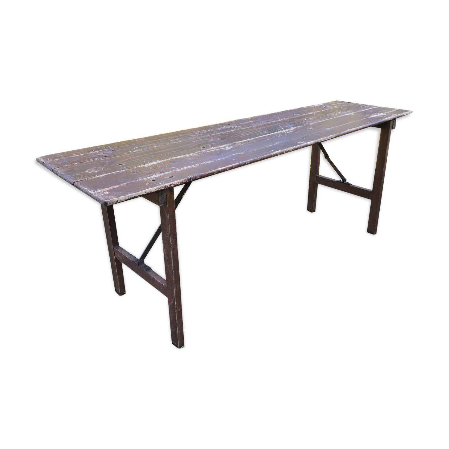 Table de banquet pliable vintage