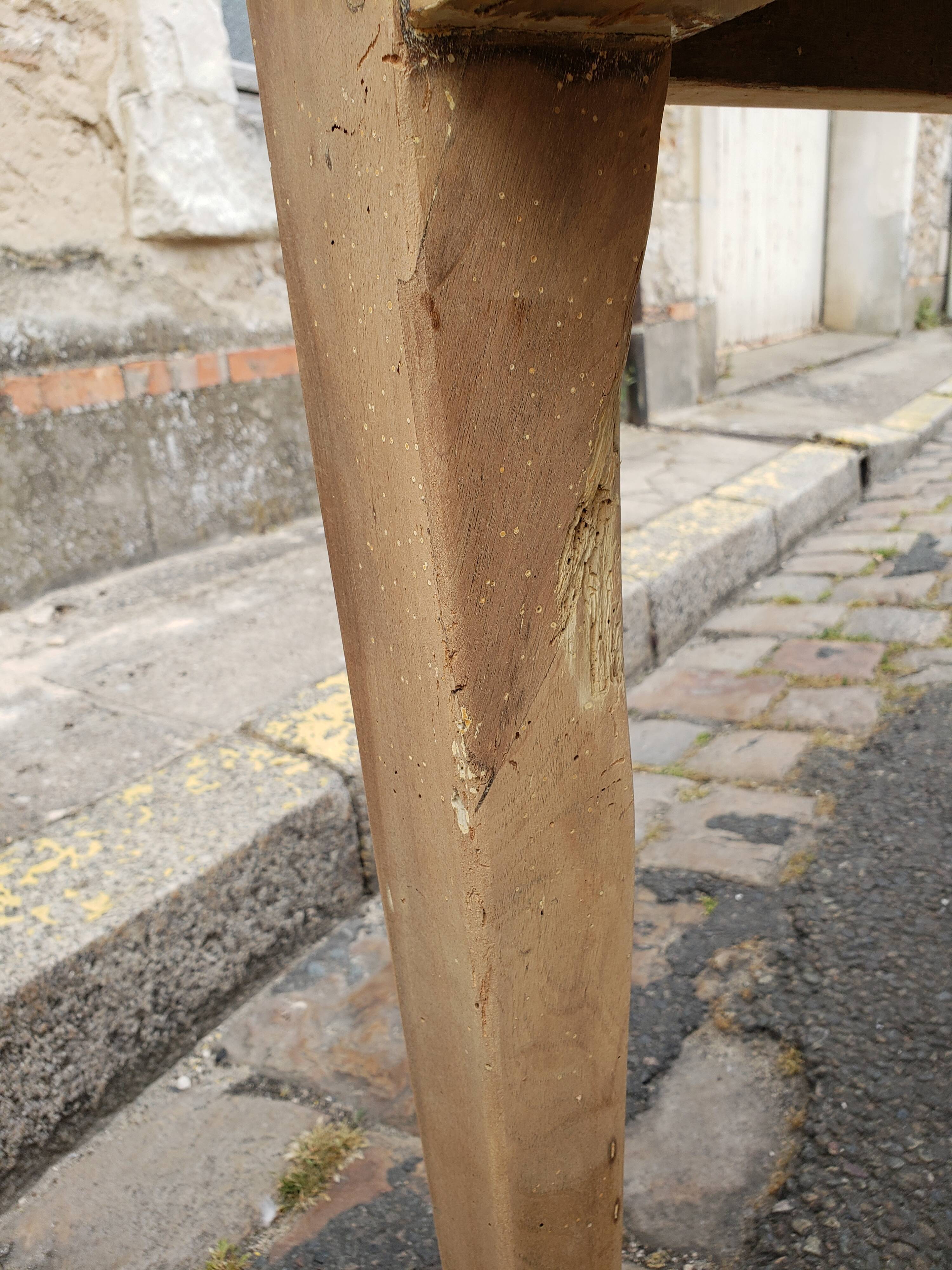 Farm table 2 poplar and chestnut drawers