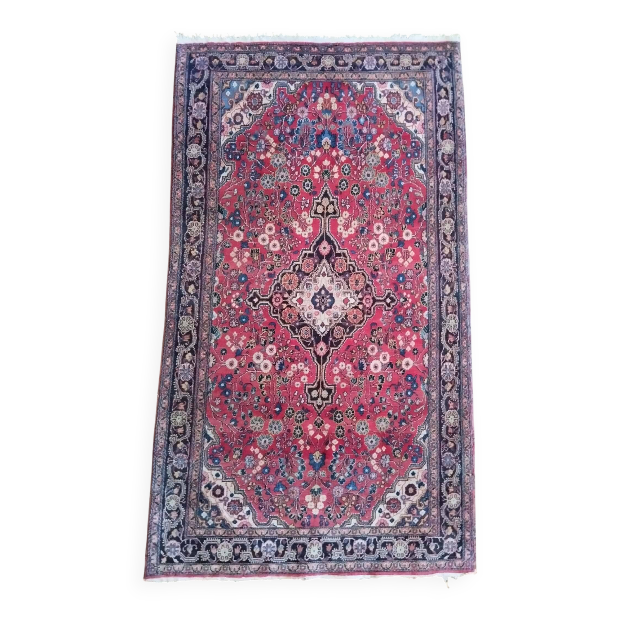 Handmade Tabriz Persian rug 222x123cm