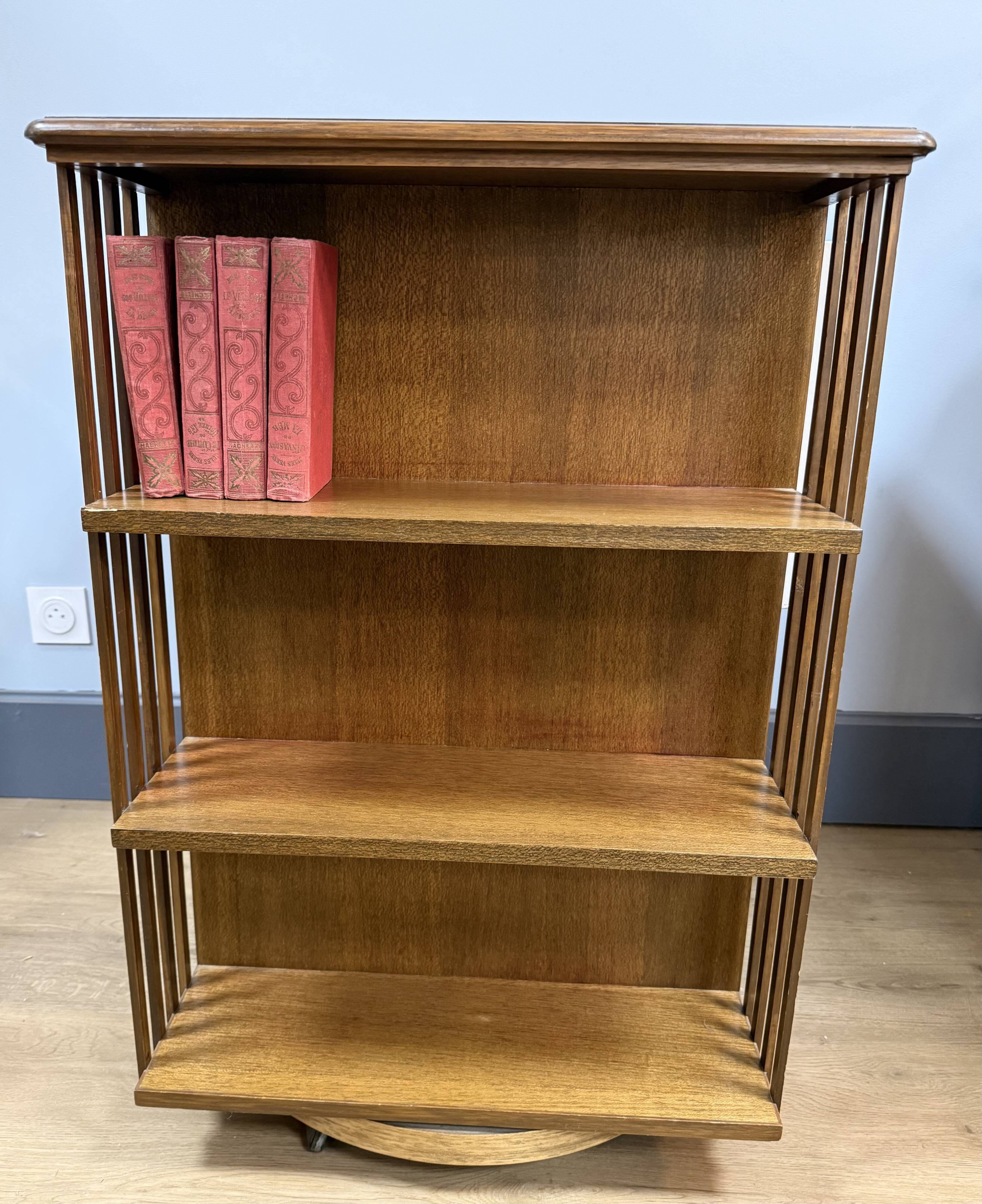 Bibliothèque tournante des années 70