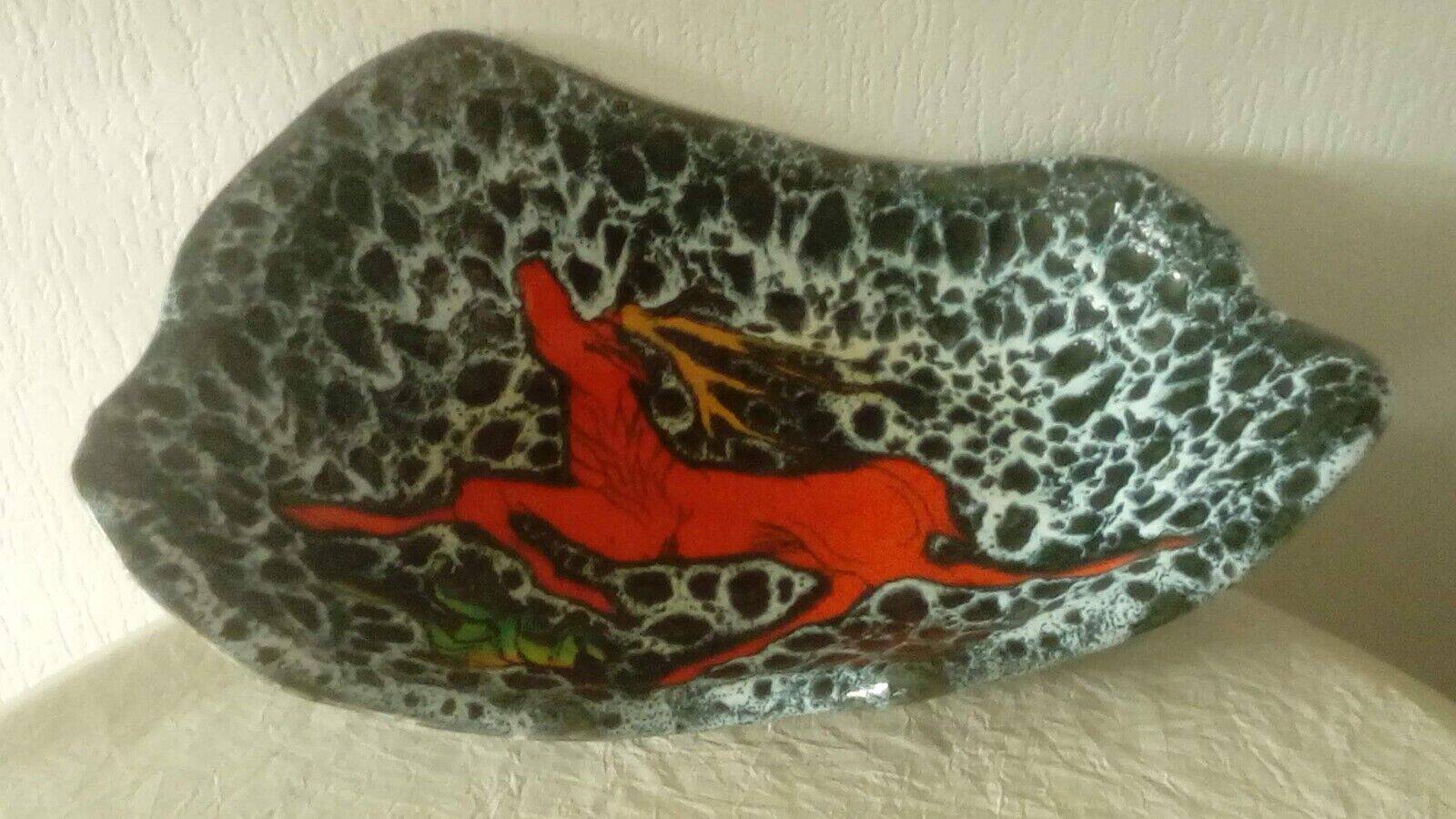 Empty pocket cup in ceramic from Vallauris the deer signed Luc years 1950 -1960*